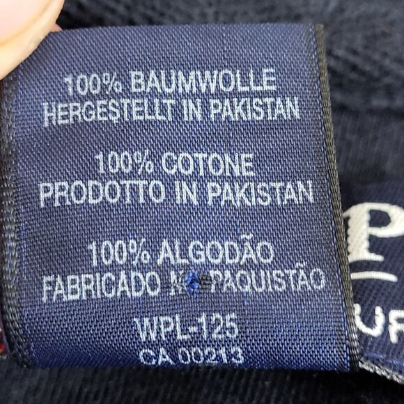 Vintage Chaps Ralph Lauren Size L Striped Rugby Polo Shirt Long Sleeves Cotton - Picture 15 of 16